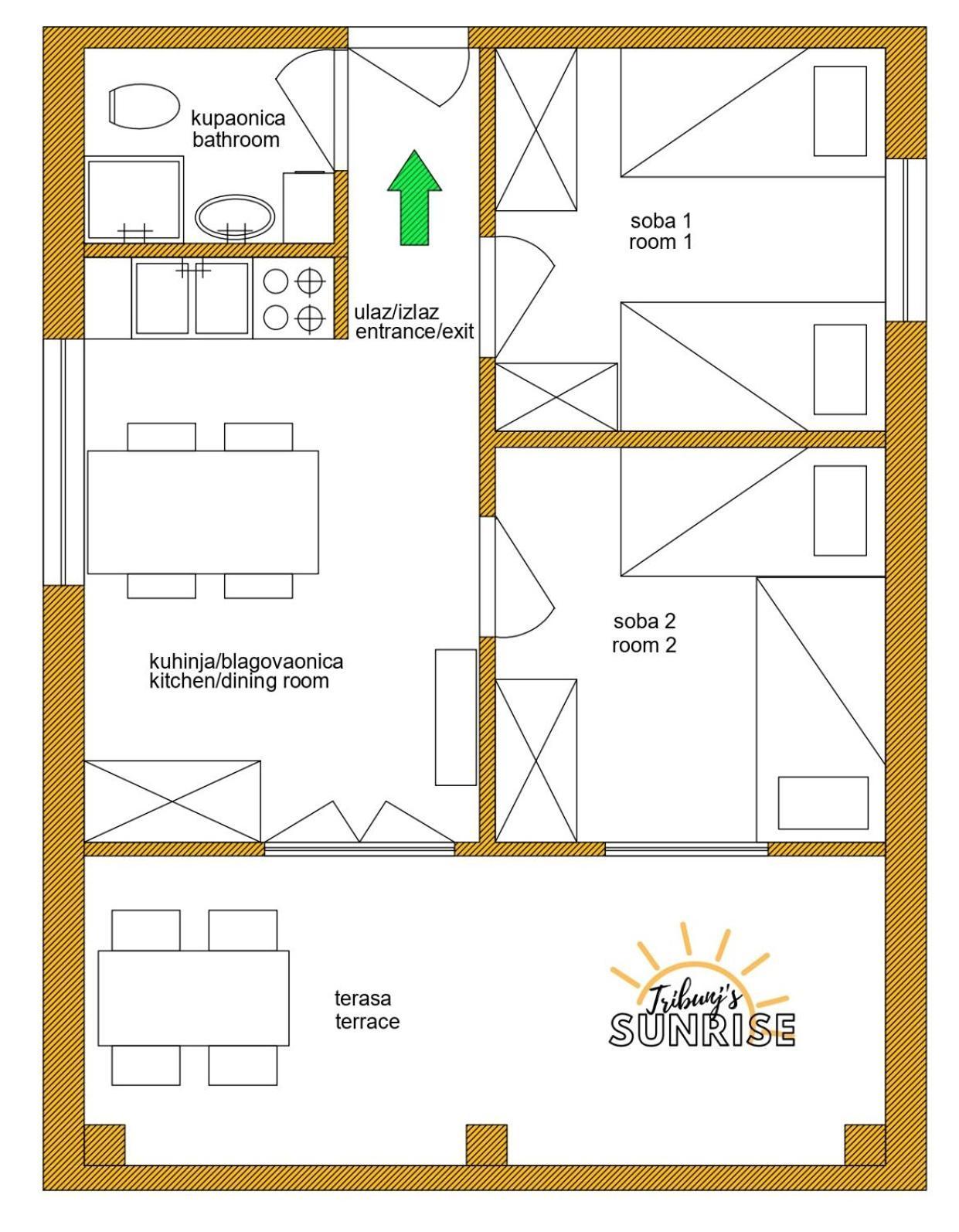 Appartement Tribunj Sunrise Extérieur photo